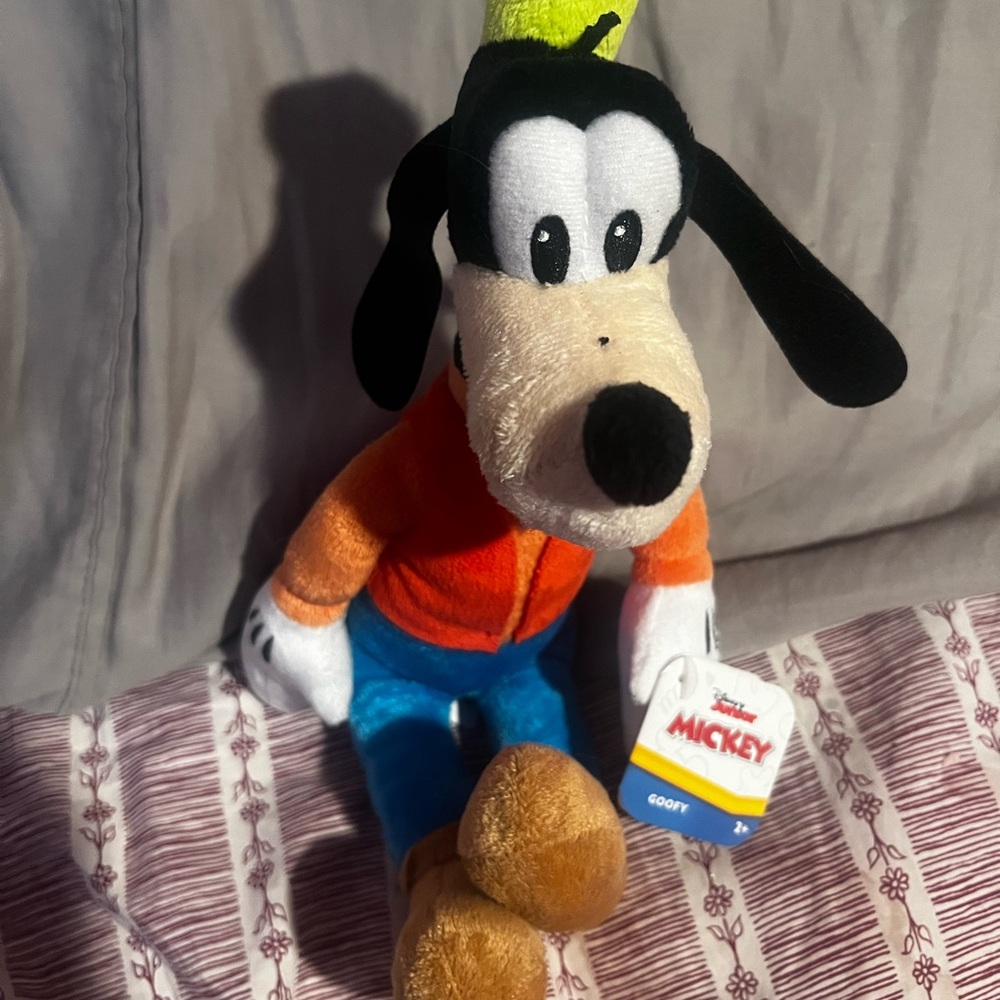 Disney Goofy Plush with Orange and Blue Outfit